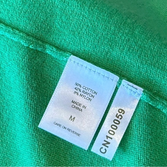 New York & Company Green & Blue Cardigan Sweater | Size M - Picture 9 of 9